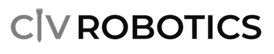 Photorealistic 3D Rendering Services 10 Logo with the word CVRobotics in bold, black text. The letters CV have a stylized overlapping design at the beginning of the logo, creating a distinctive look that stands out to logo clients seeking unique branding.